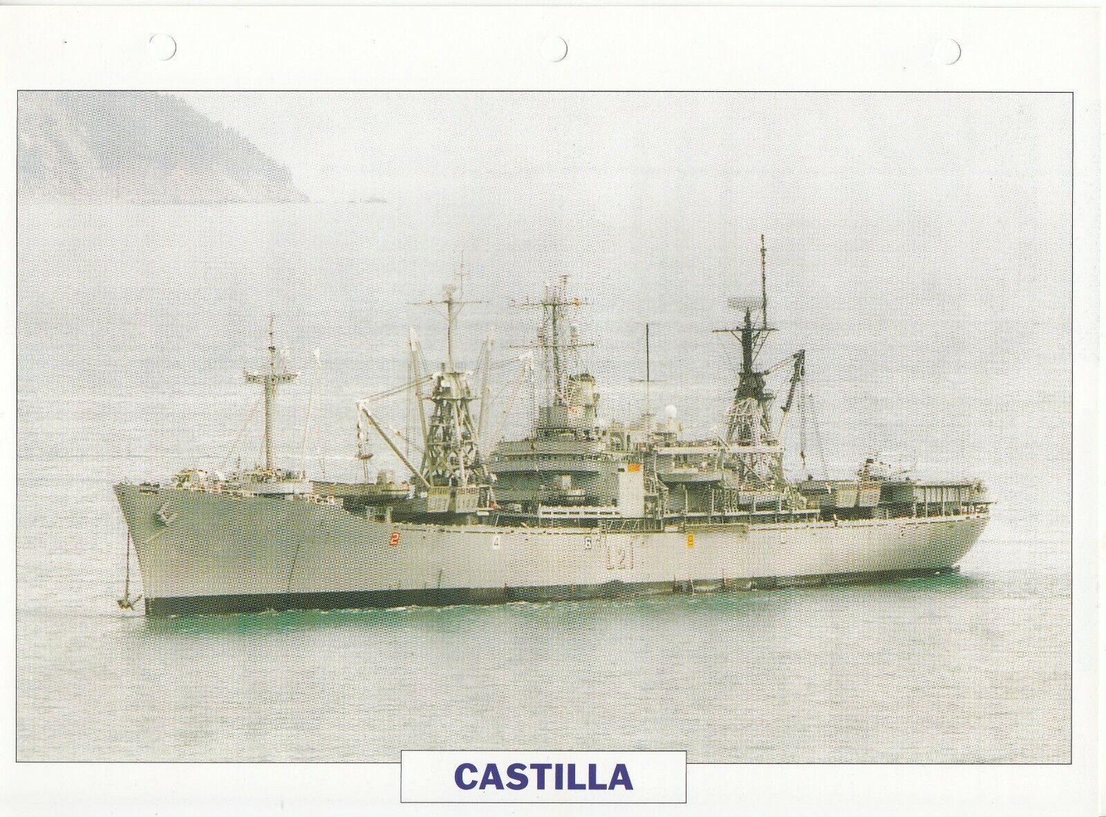 PHOTO BATEAU MILITAIRE TRANSPORT D ASSAUT CASTILLA ESPAGNE 1954 123769331272