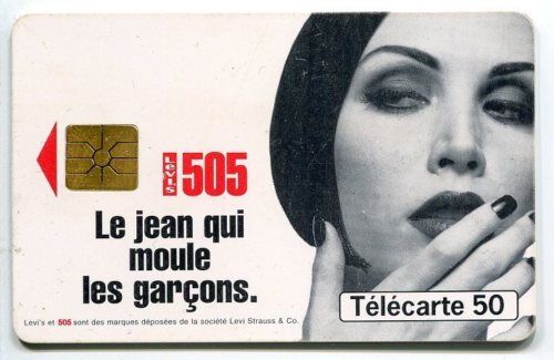 TELECARTE 50 LE JEAN QUI MOULE LEVIS 505 120656542122