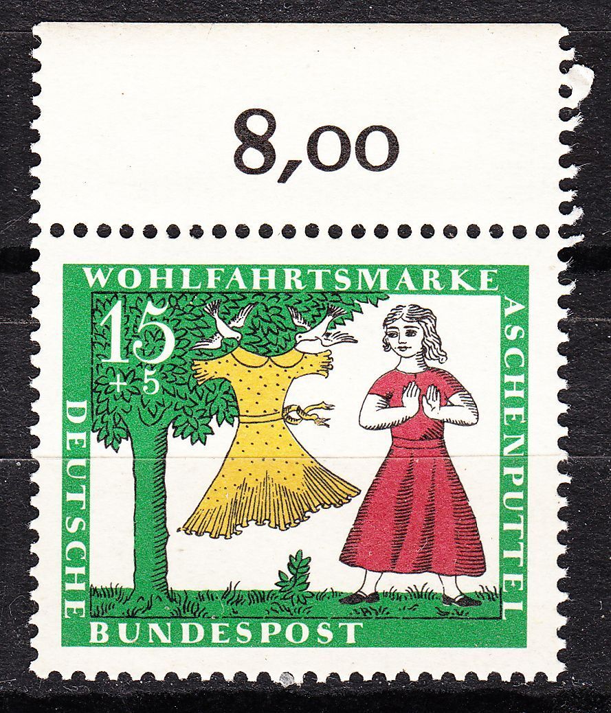 TIMBRE ALLEMAGNE NEUF N 353 SCENE DE CENDRILLON BORD DE FEUILLE 122295620142