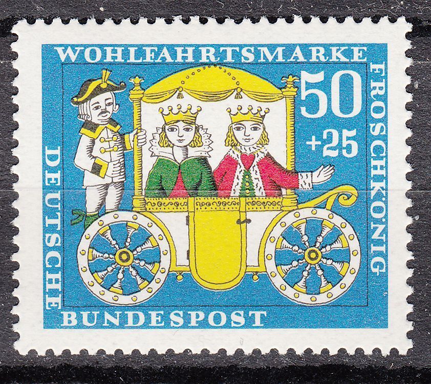 TIMBRE ALLEMAGNE NEUF N 383 LE ROI DES GRENOUILLES FRERES GRIMM 401253039062