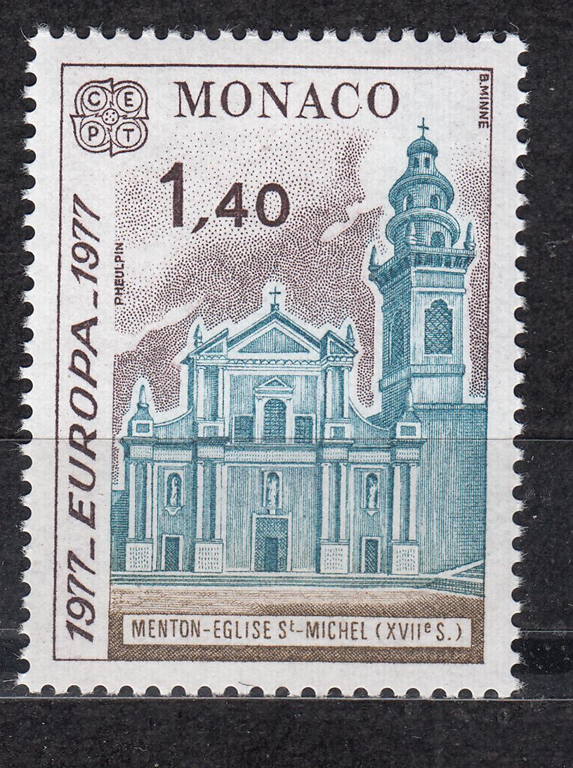 TIMBRE MONACO NEUF N 1102 EGLISE DE SAINT MICHEL A MENTON 401594275112