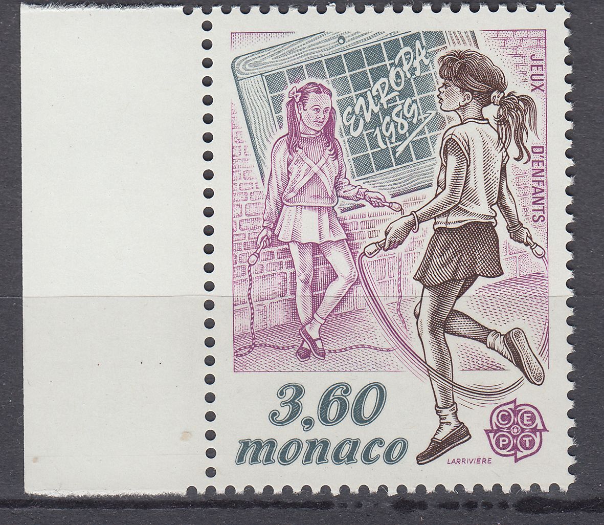 TIMBRE MONACO NEUF N 1687 EUROPA JEU D ENFANTS CORDE A SAUTER 123517162202