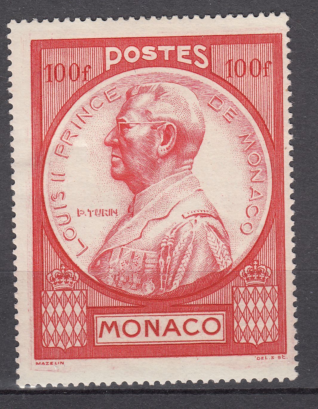 TIMBRE MONACO NEUF N 286 PRINCE LOUIS II 123440588522