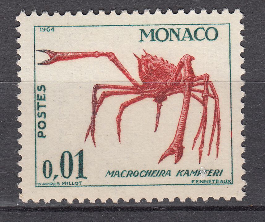 TIMBRE MONACO NEUF N 537 A FAUNE ET FLORE CRABE MACROCHEIRA KAMPFERI 123493275202