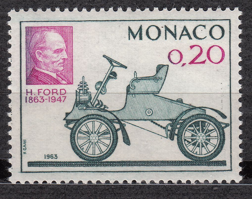 TIMBRE MONACO NEUF N 632 VOITURE FORD MODELE A 1903 HENRY FORD 401529675592