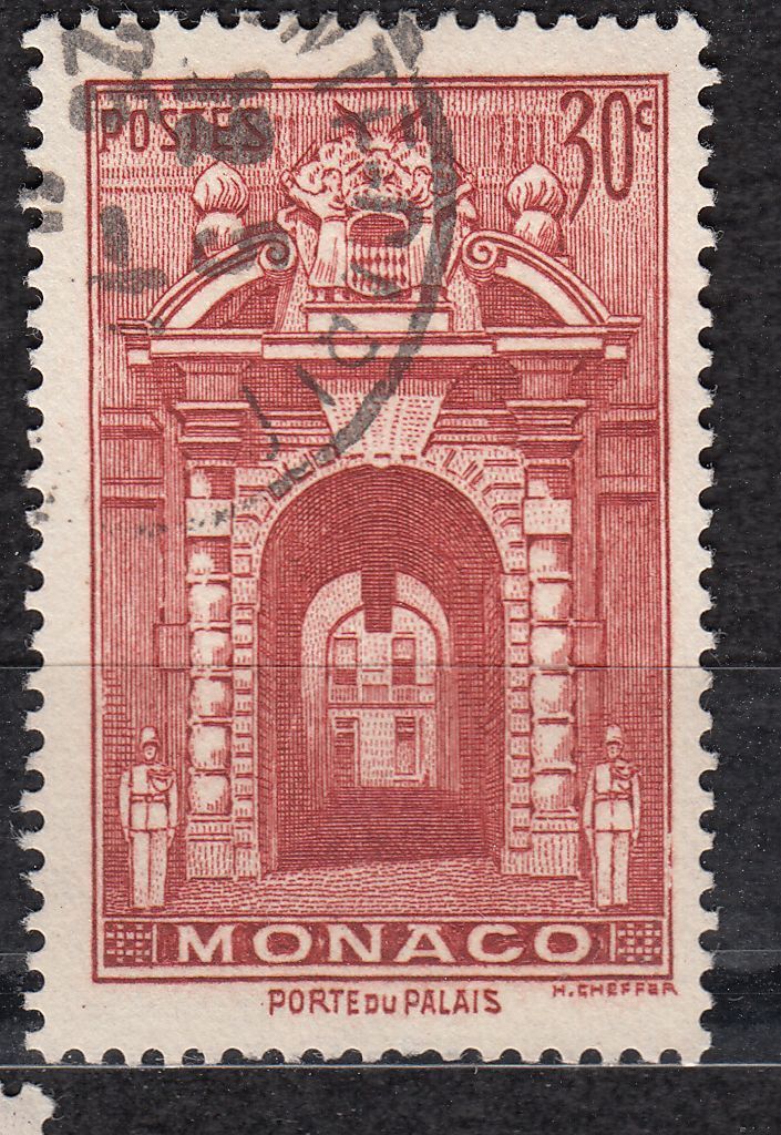 TIMBRE MONACO OBL N 171 A PORTE DU PALAIS 123412759112