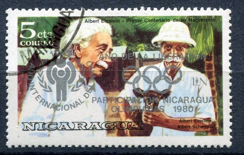 TIMBRE NICARAGUA ALBERT EINSTEIN 110784710012