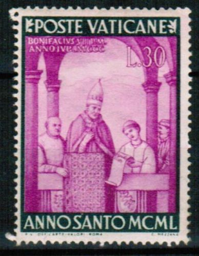 TIMBRE POSTE VATICAN ANNOSANTO MCML 110689397302