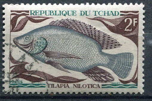 TIMBRE TCHAD FAUNE TILAPIA NITOTICA 121119532902