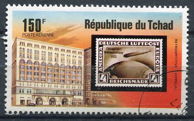 TIMBRE TCHAD PERSONNAGE ZEPPELIN 400500334972