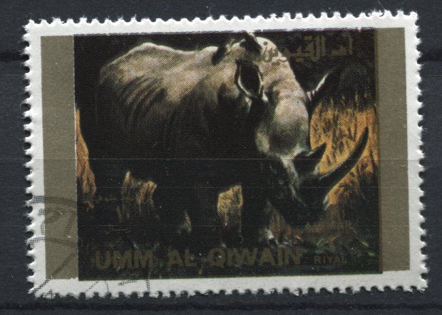 TIMBRE THEME ANIMAUX SAUVAGE RHINOCEROS 110805676152