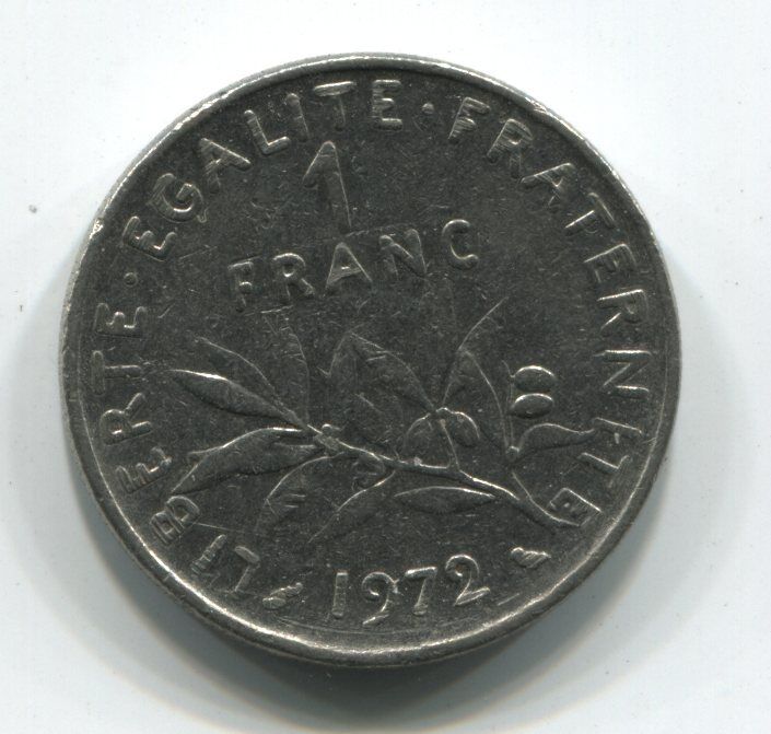 1 FRANC SEMEUSE 1972 110907486513