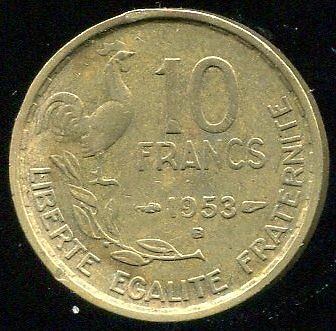 10 FRANCS GUIRAUD 1953 B 120802289333