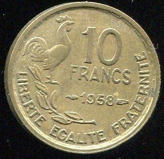 10 FRANCS GUIRAUD 1958 120802289643