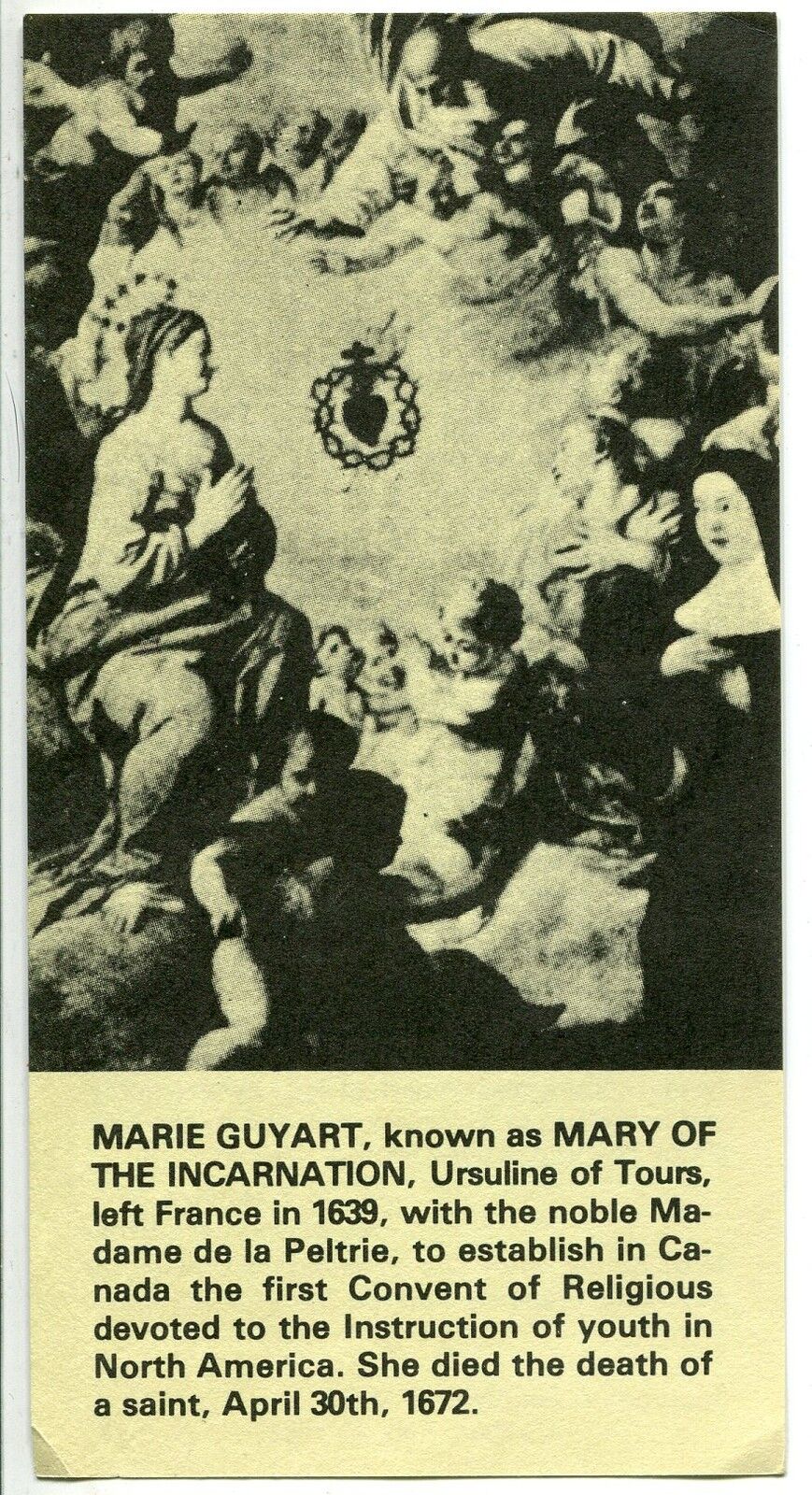 CANIVET QUEBEC 1981 MARIE INCARNATION EN ANGLAIS 400549039983