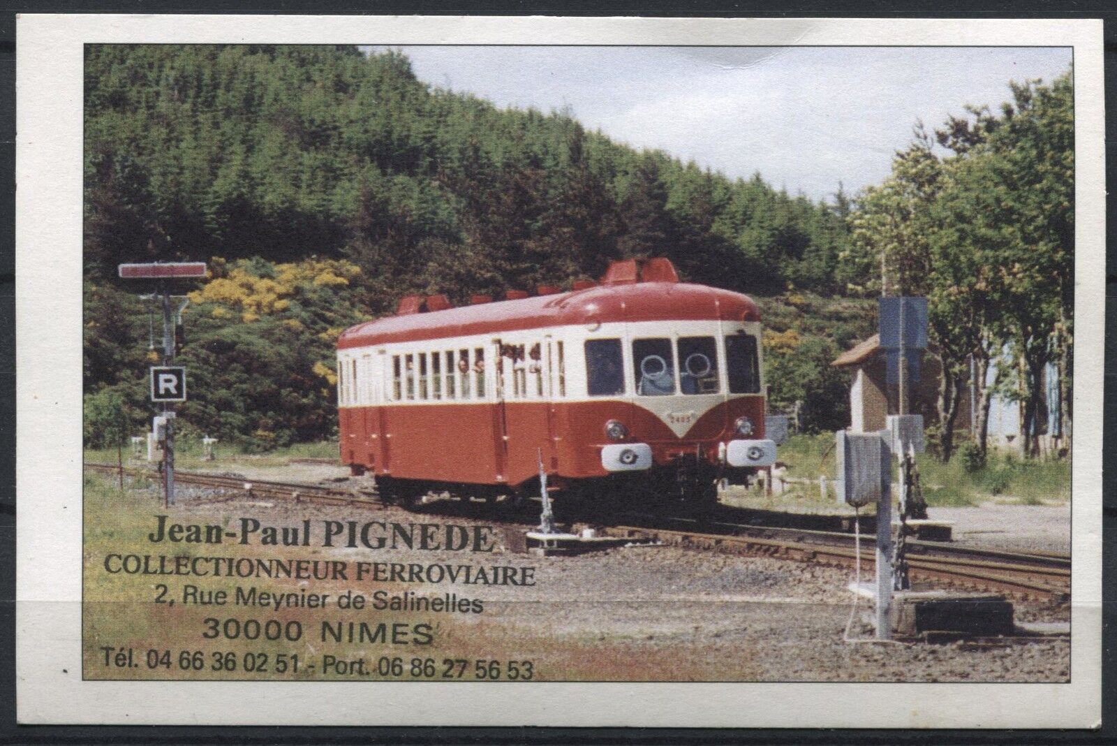 CARTE D AFFAIRE TRAIN COLLESTIONNEUR FEROVIAIRE 110897204523