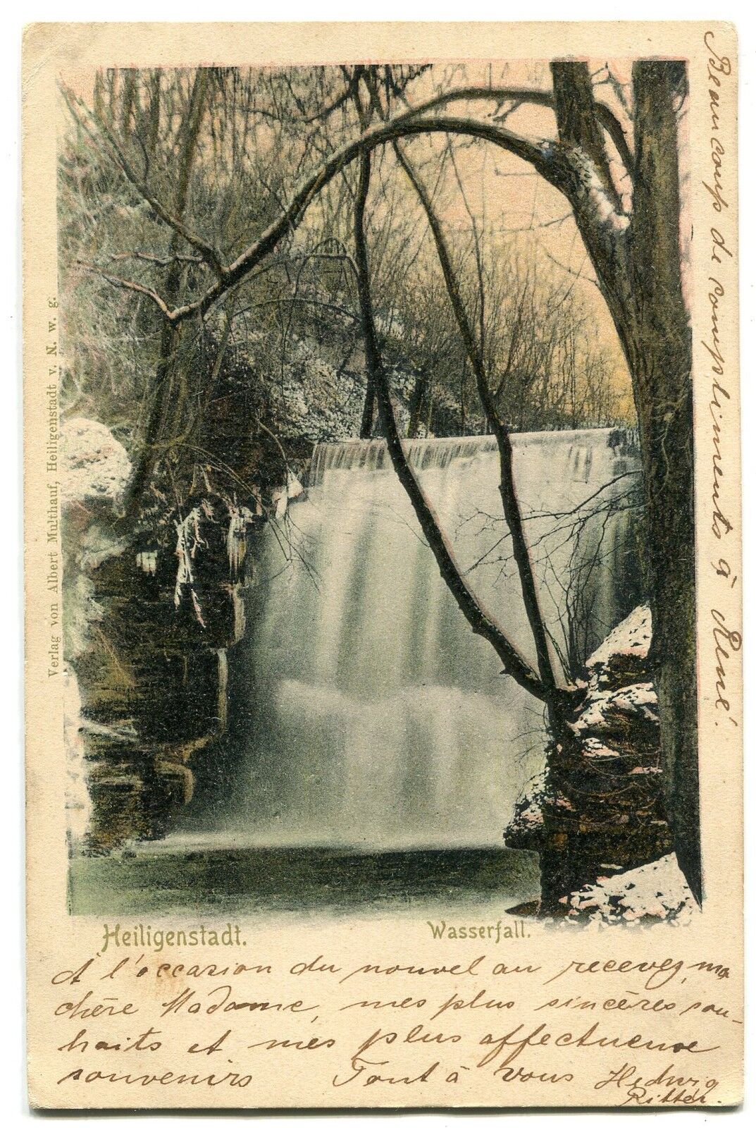 CARTE POSTALE ALLEMAGNE HEILIGENSTADT WASSERFALL 121354774093