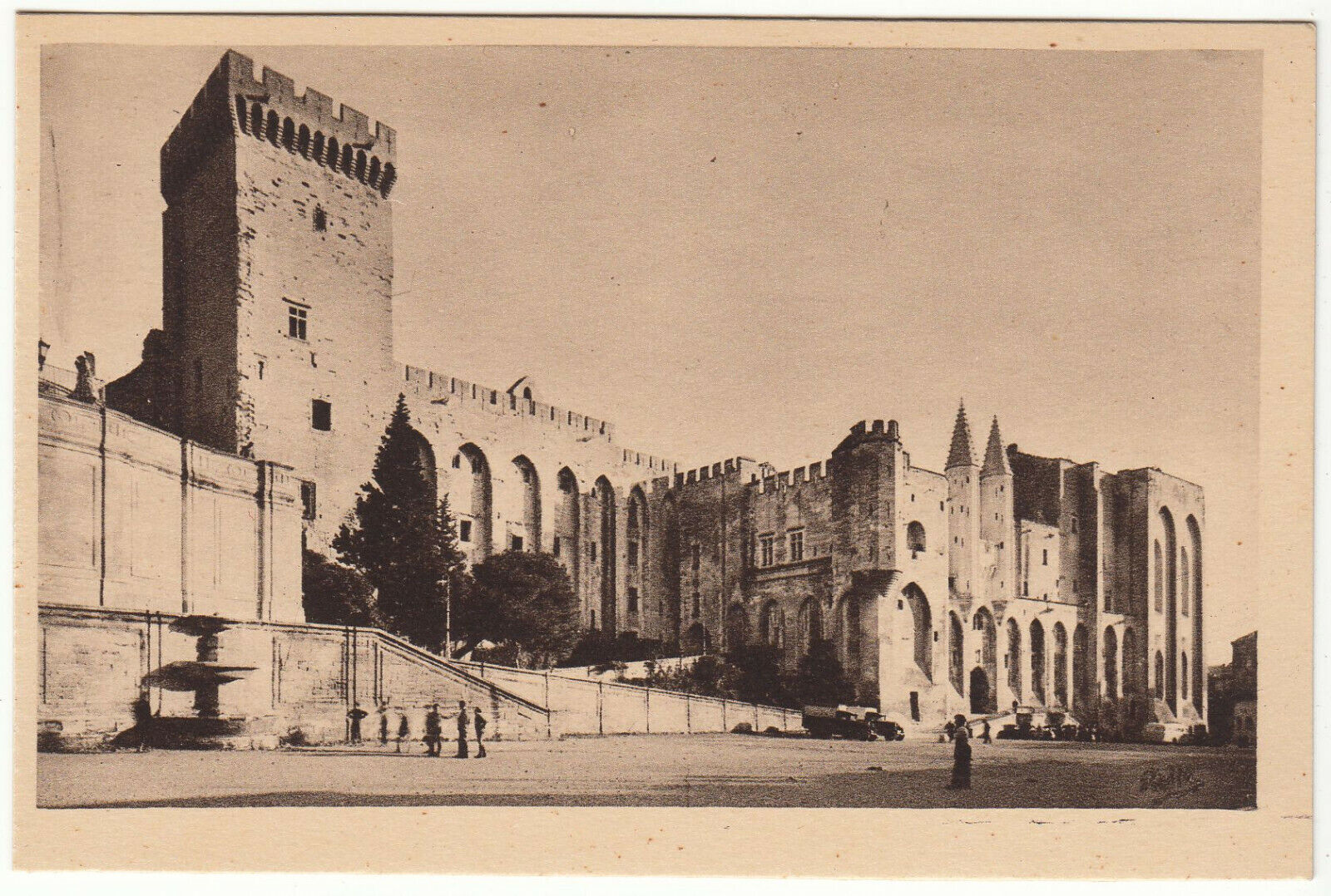 CARTE POSTALE AVIGNON PALAIS DES PAPES FACADE OCCIDENTALE 124014532563