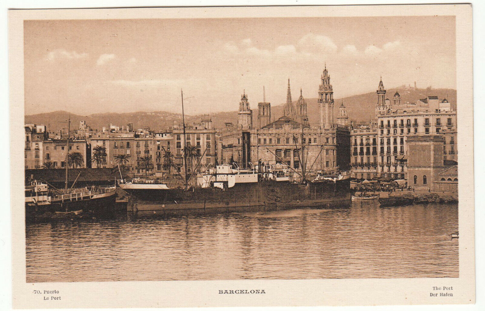 CARTE POSTALE BARCELONA PUERTO LE PORT 124011748963