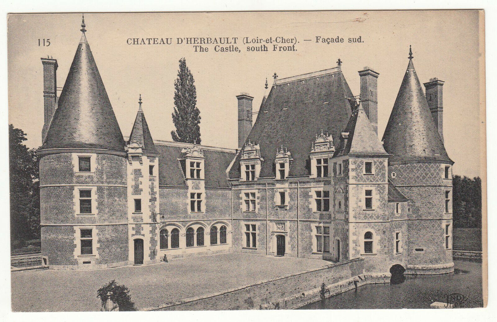 CARTE POSTALE CHATEAU D HERBAULT FACADE SUD 123904465943