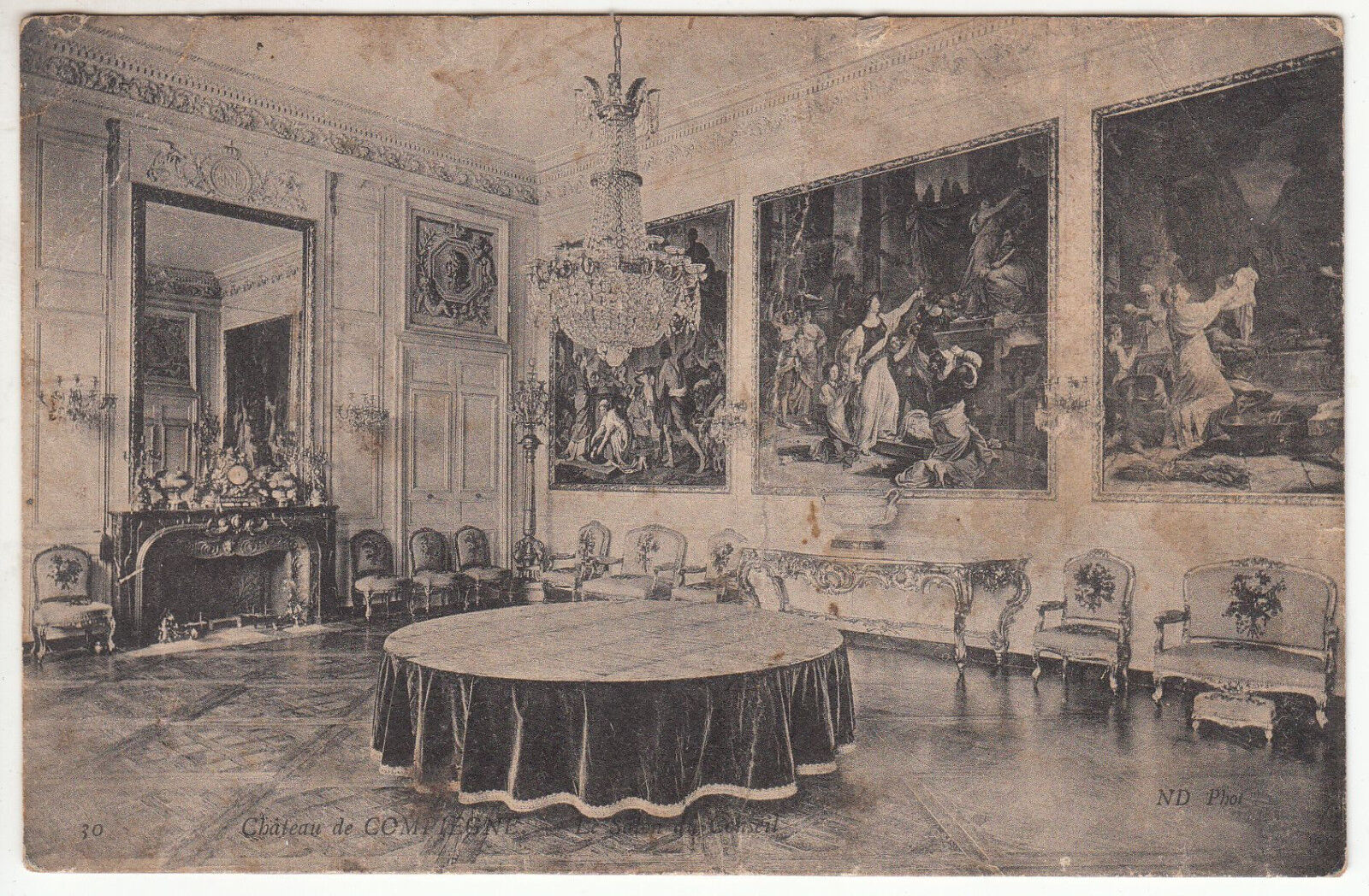 CARTE POSTALE CHATEAU DE COMPIEGNE LE SALON 122614568923