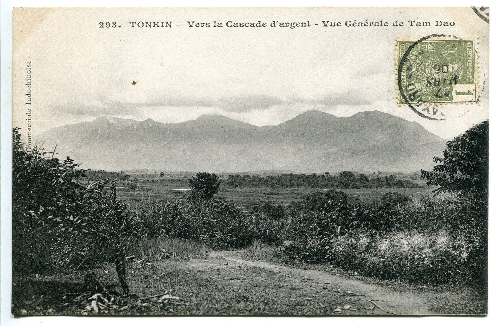 CARTE POSTALE CHINE TONKIN VERS LA CASCADE D ARGENT VUE GENERALE DE TAM DAO 121490094783