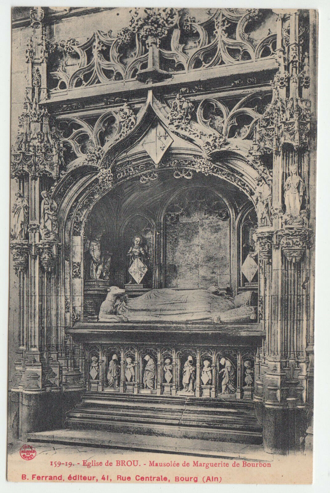 CARTE POSTALE EGLISE DE BROU MAUSOLEE DE MARGUERITE DE BOURBON 402253381803