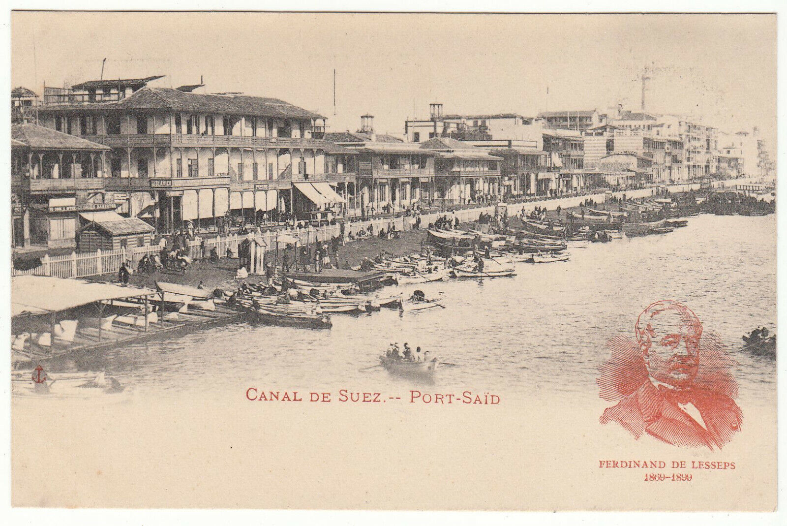 CARTE POSTALE EGYPTE CANAL DE SUEZ PORT SAID 401945864663