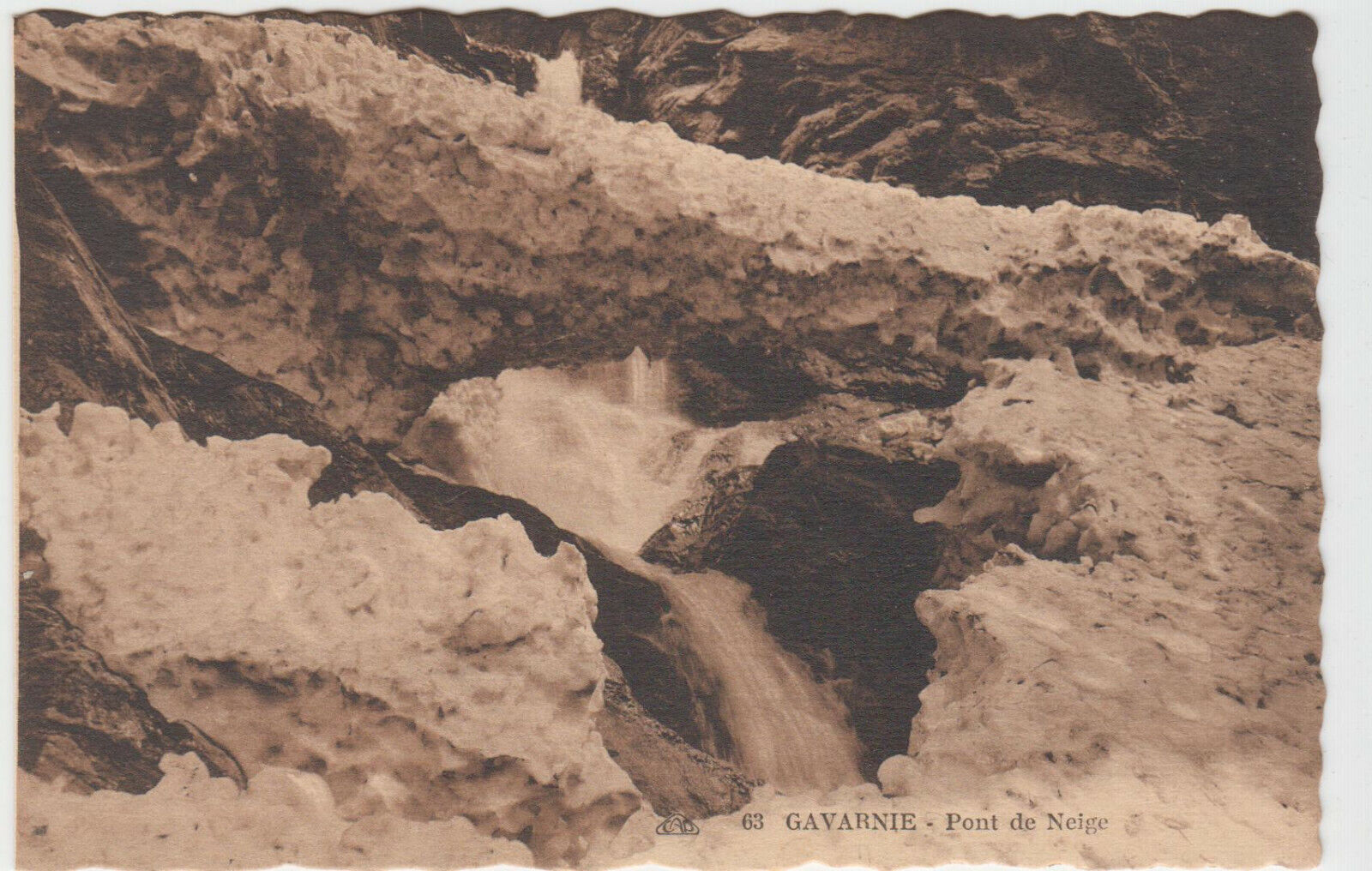 CARTE POSTALE GAVARNIE PONT DE NEIGE 401920699263