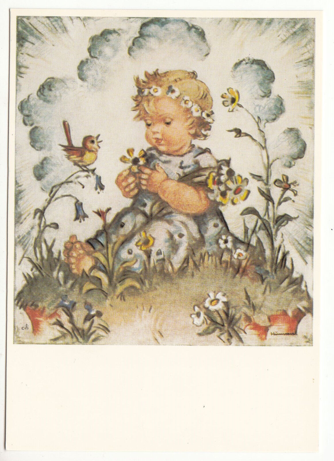 CARTE POSTALE ILLUSTRATEUR HUMMEL N 621123 DAISY DUET FUR DICH 401493454303