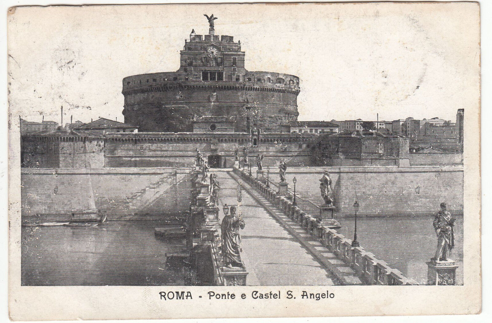 CARTE POSTALE ITALIE ROMA PONTE E CASTEL S ANGELO 122264588003