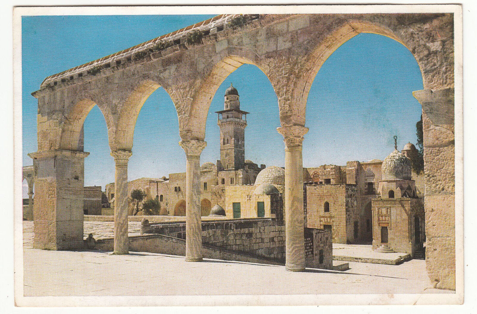 CARTE POSTALE JERUSALEM BLICK AUF DEN WESTRAND DES TEMPELPLATZES 122405580293