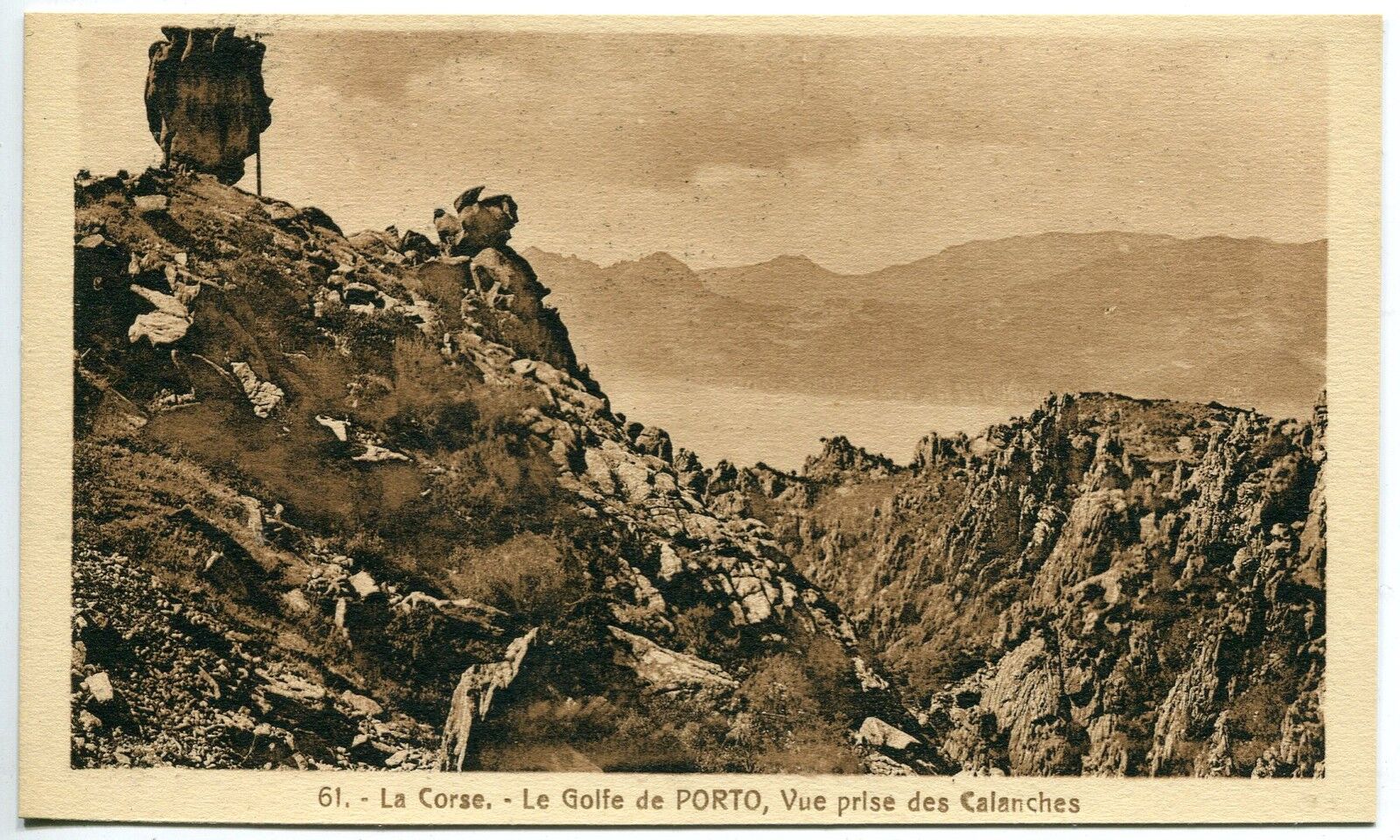 CARTE POSTALE LA CORSE LE GOLFE DE PORTO VUE PRISE DES CALANCHES 400626070033