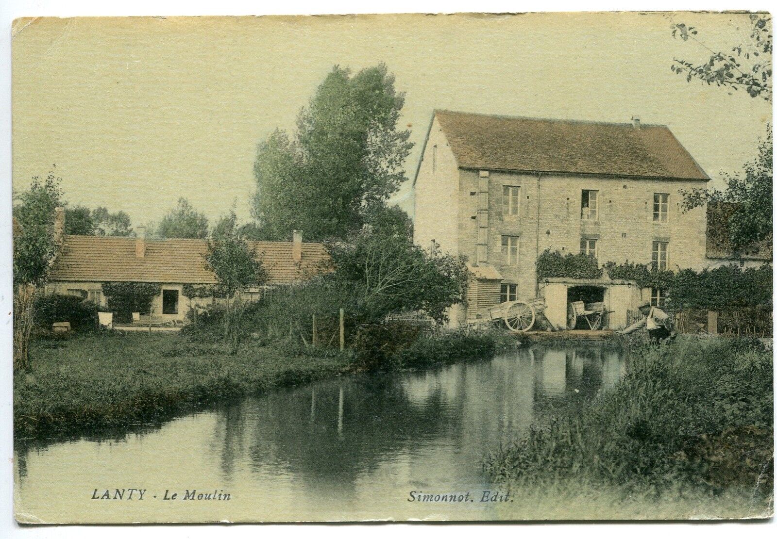 CARTE POSTALE LANTY LE MOULIN CACHET 400817729663