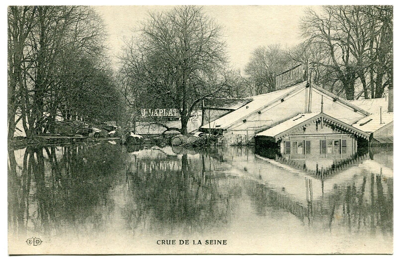 CARTE POSTALE PARIS CRUE DE LA SEINE J LAPLATTE 400736711193