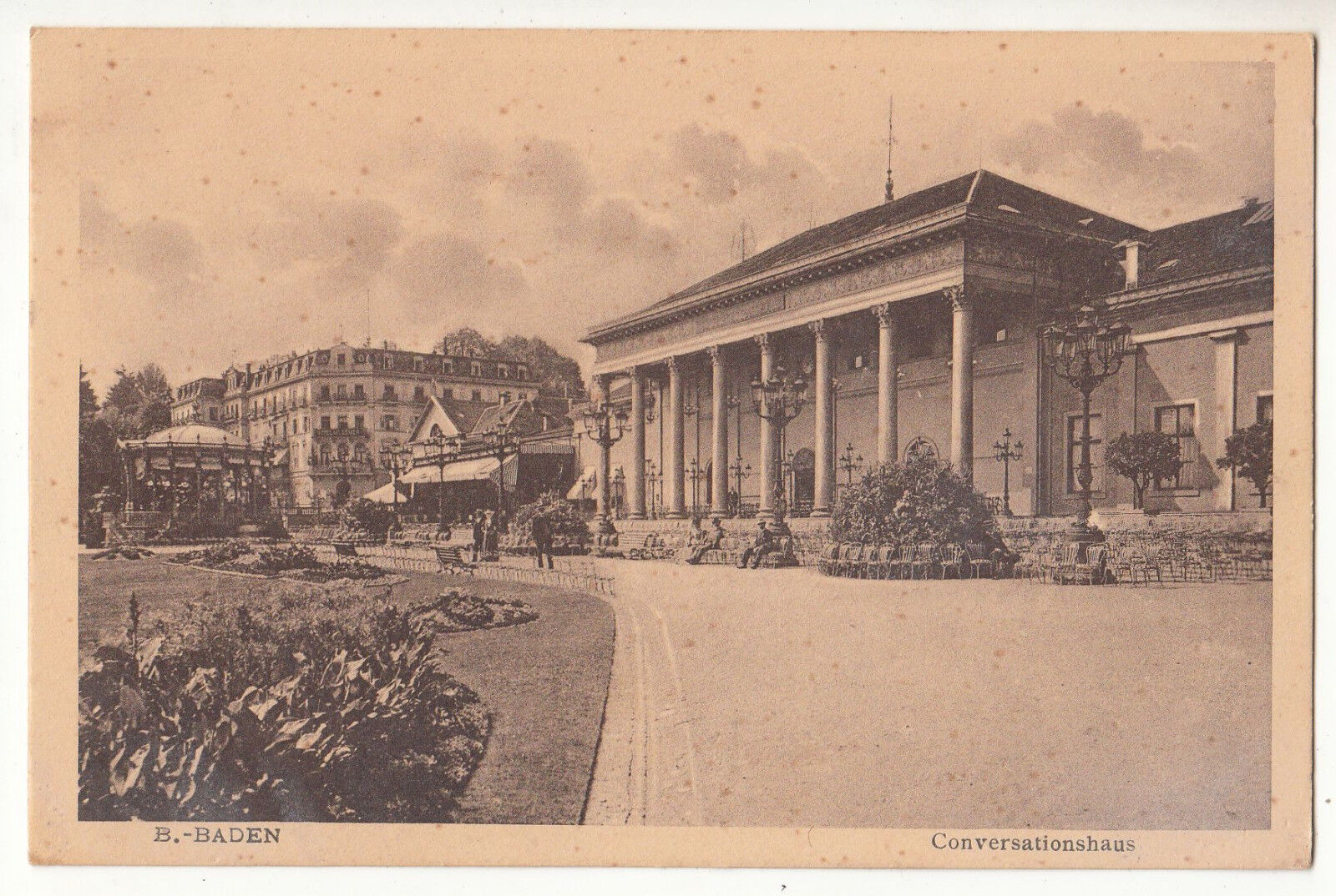 CARTE POSTALE POFTKARTE ALLEMAGNE B BADEN CONVERSATIONSHAUS 401633761103