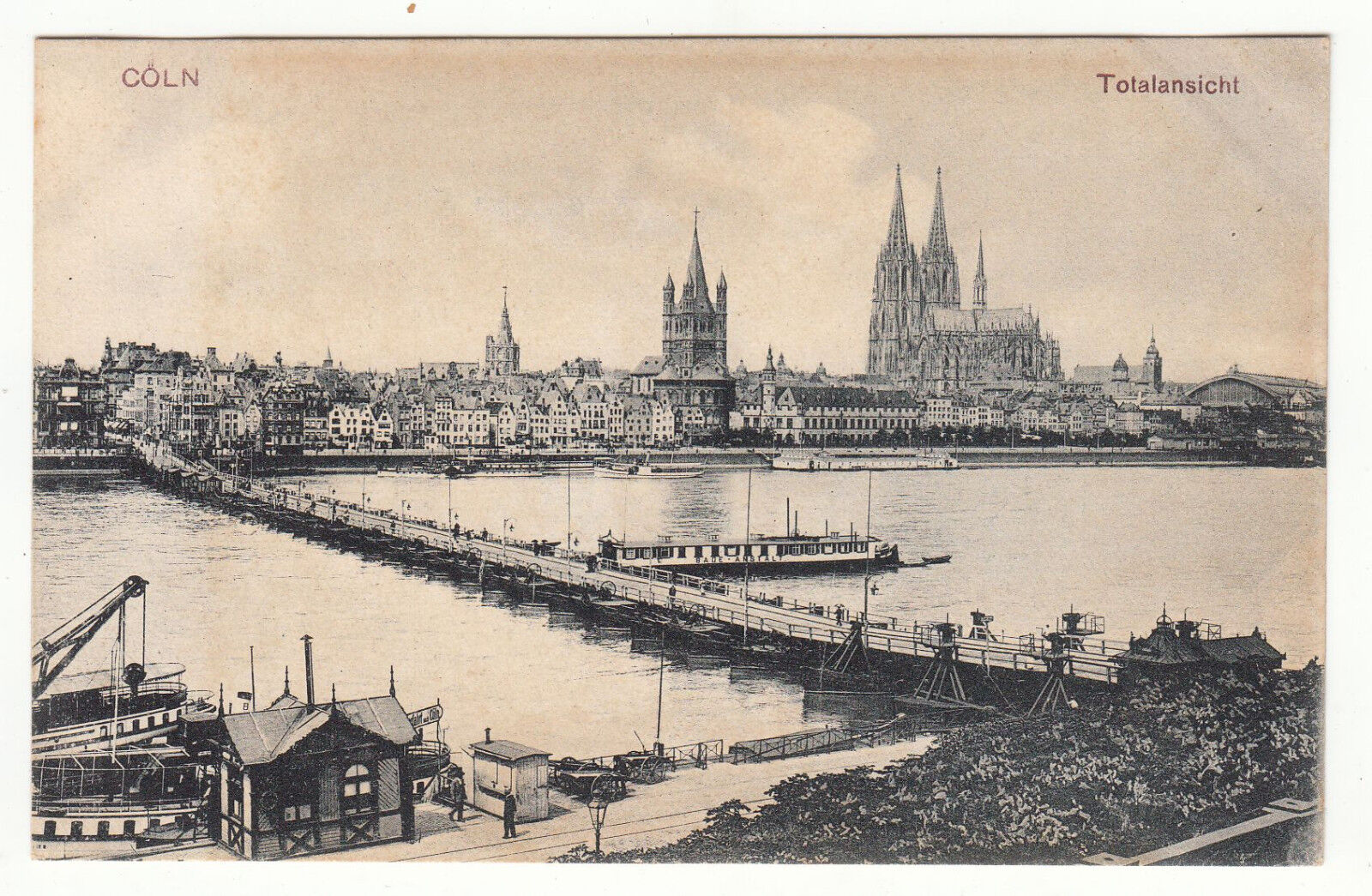 CARTE POSTALE POFTKARTE ALLEMAGNE COLN TOTALANSICHT 401622345243