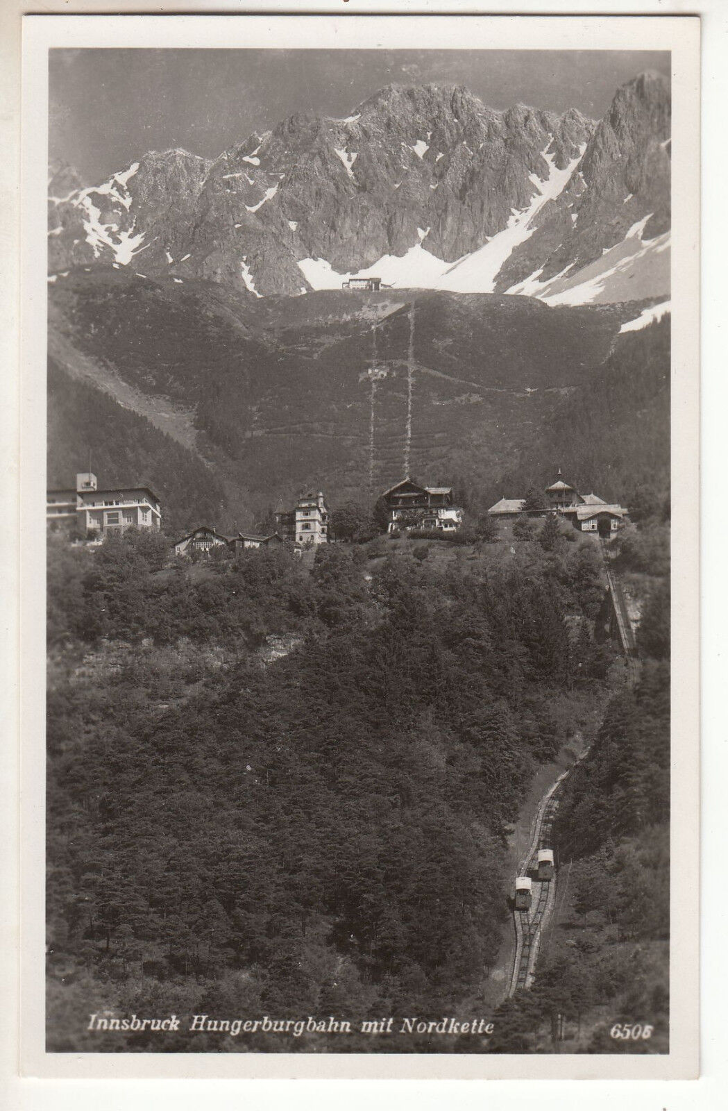 CARTE POSTALE POFTKARTE ALLEMAGNE INNSBRUCK HUNGERBURGBAHN MIT NORDKETTE 123477100073