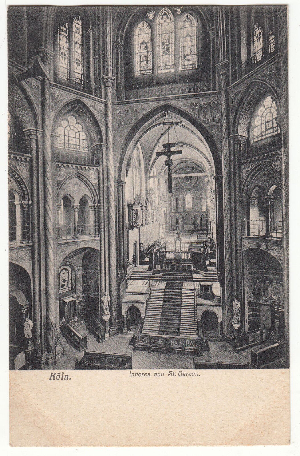 CARTE POSTALE POFTKARTE ALLEMAGNE KOLN INNERES VON ST GEREON 123477100093