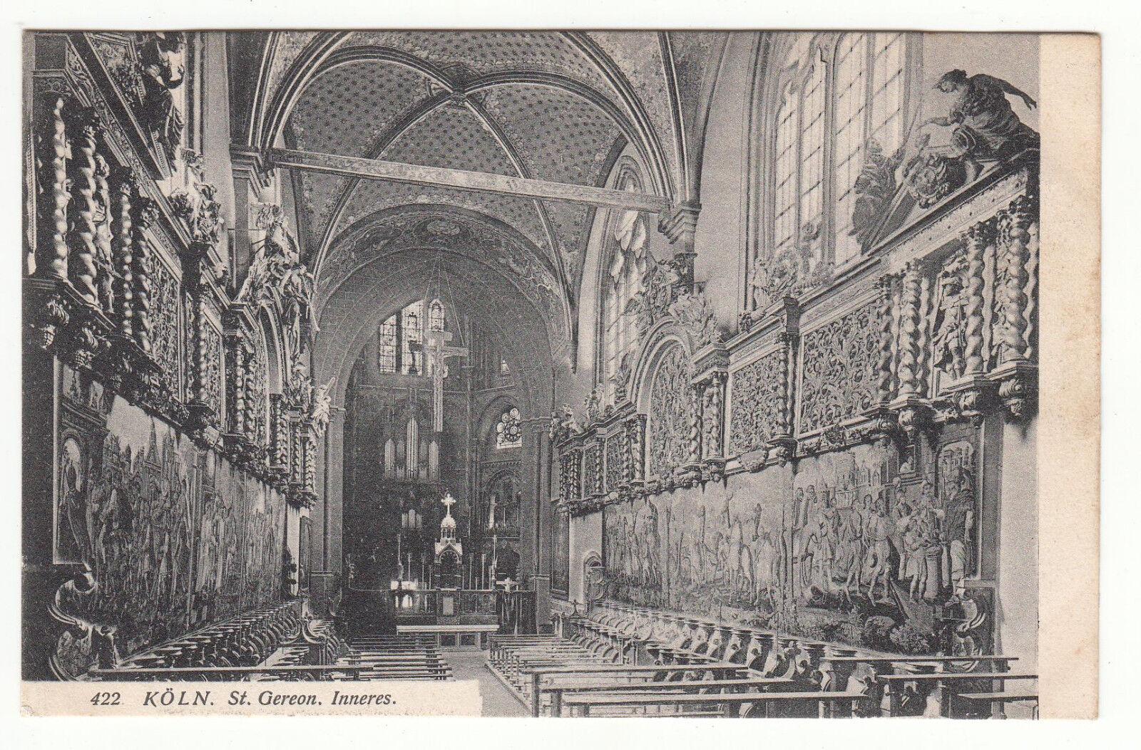 CARTE POSTALE POFTKARTE ALLEMAGNE KOLN ST GERMAIN INNERES 123482019343