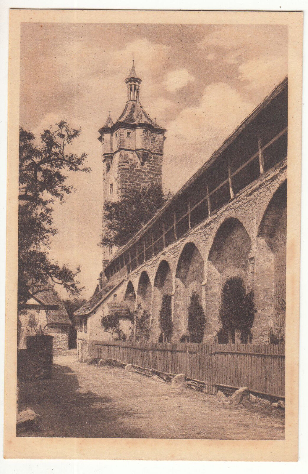 CARTE POSTALE POFTKARTE ALLEMAGNE ROTHENBURG O T PARTIE AM KLINGENTOR 123450214843