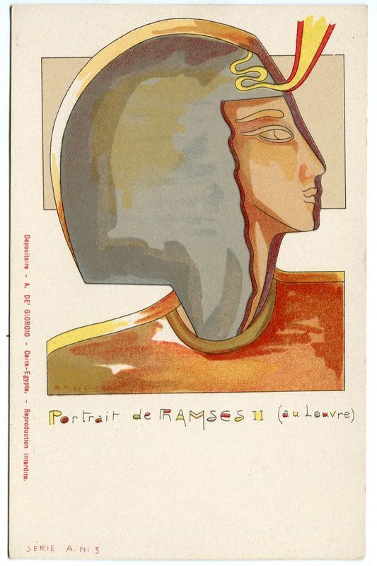 CARTE POSTALE PORTRAIT DE RAMSES II AU LOUVRE 121275652553