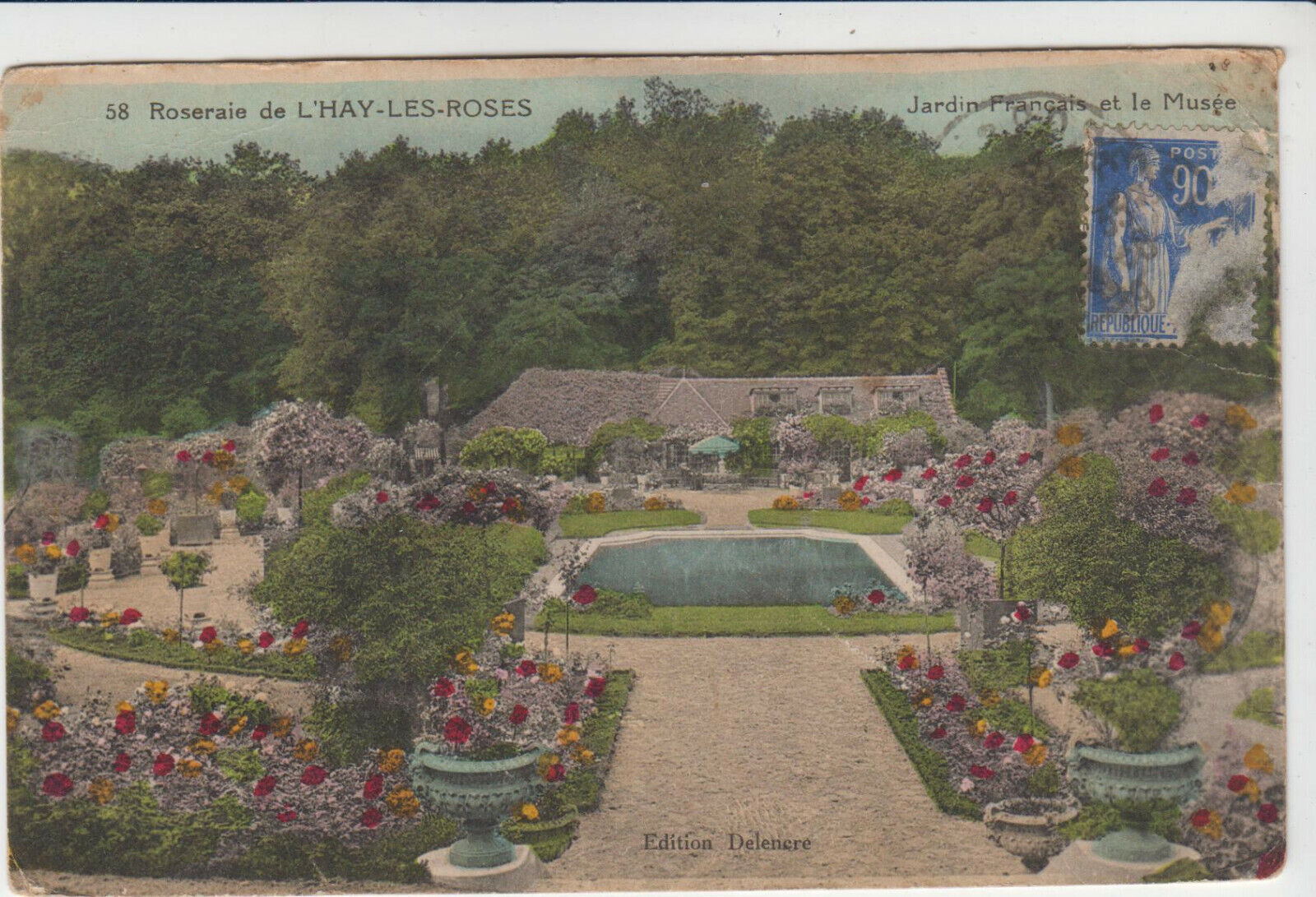 CARTE POSTALE ROSERAIE DE L HAY LES ROSES 123920257673