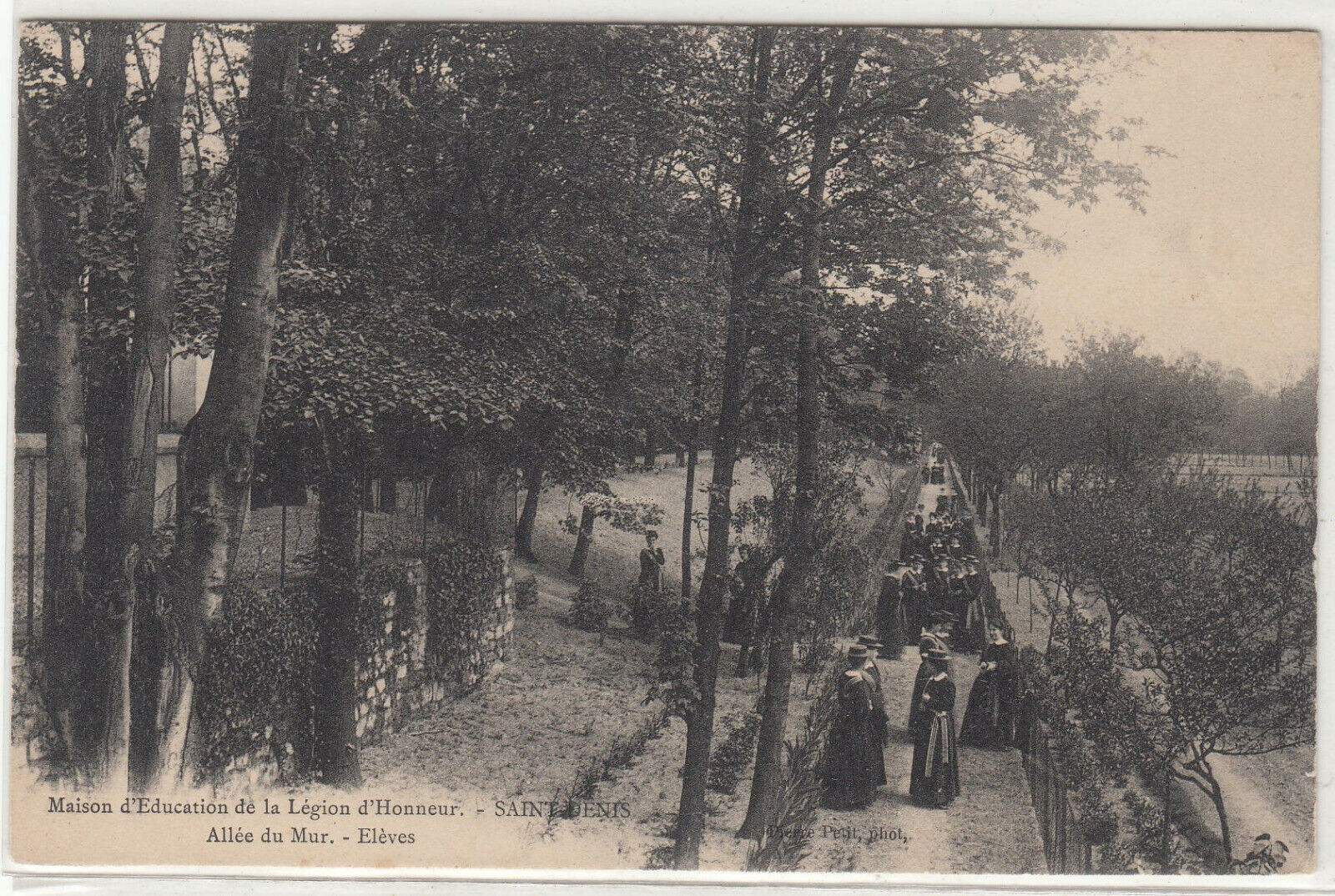 CARTE POSTALE SAINT DENIS MAISON D EDUCATION DE LA LEGION D HONNEUR ALLEE DU MUR 401941085453