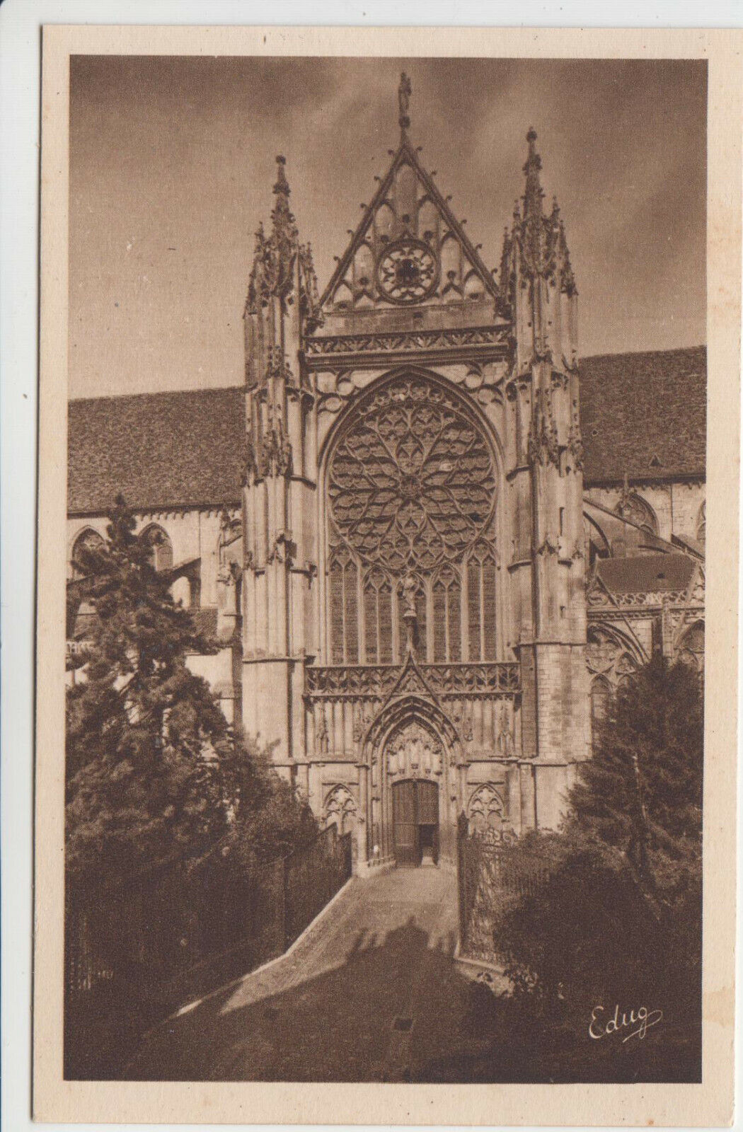 CARTE POSTALE SENS LE PORTAIL SUD DE LA CATHEDRALE DIT PORTAIL DE MOISE 401922378623