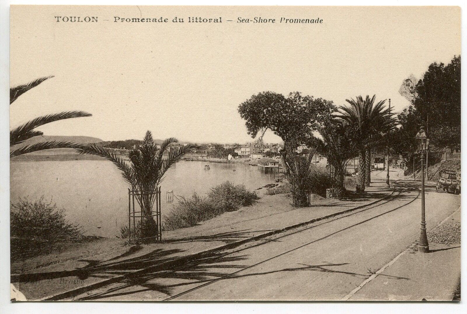 CARTE POSTALE TOULON PROMENADE DU LITTORAL TRAIN 121235811413