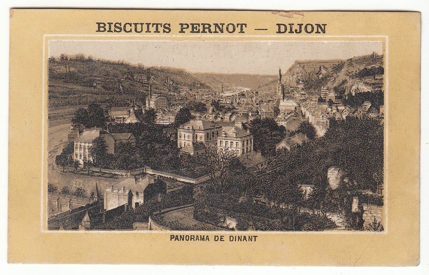 CHROMO BISCUITS PERNOT DIJON PANORAMA DE DINANT 402005667003