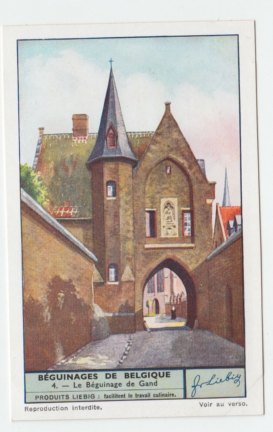 CHROMO LIEBIG BEGUINAGES DE BELGIQUE LE BEGUINAGE DE GAND 400667169873