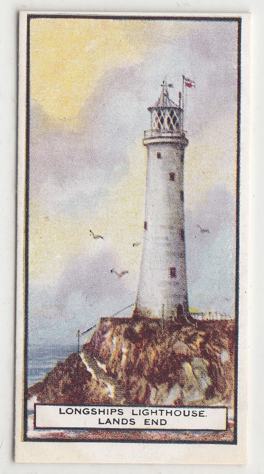 CHROMO VIRGINIA CIGARETTE PHARE LONGSHIPS LIGHTHOUSE 122112120993