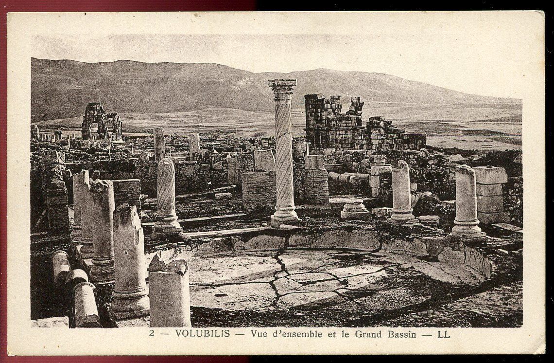 CPA VOLUBILIS VUE D ENSEMBLE ET LE GRAND BASSIN AFRIQUE 110775813123